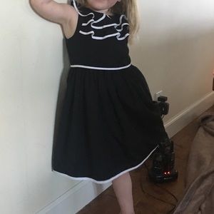 Janie and Jack dress 3T black with white trim.